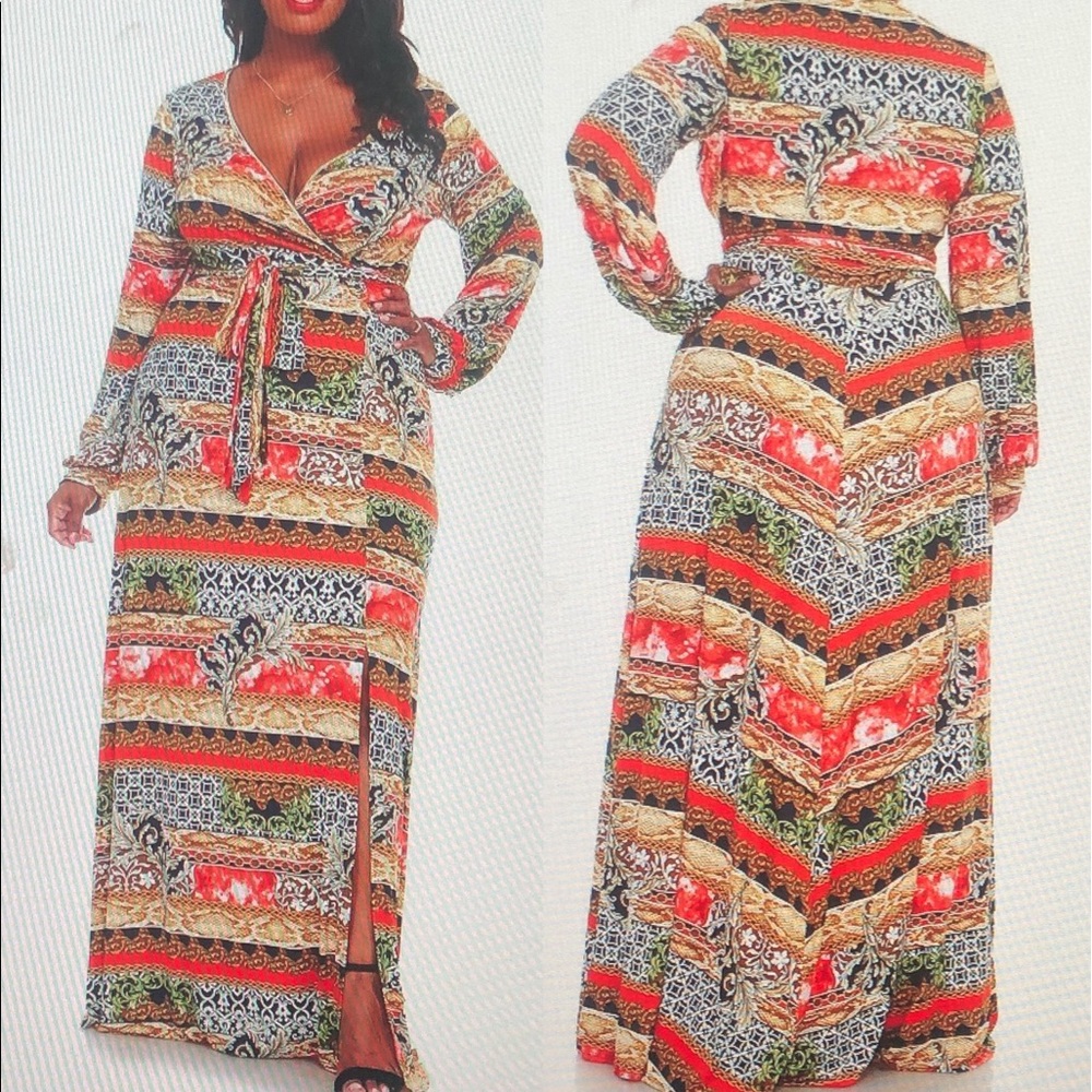 Multi Color and Print Maxi